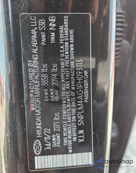 2023 Hyundai Elantra Sel из США, поврежденный, VIN 5NPLM4AG1PH093113